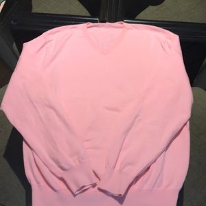 J.Crew 100% pink cotton sweater.